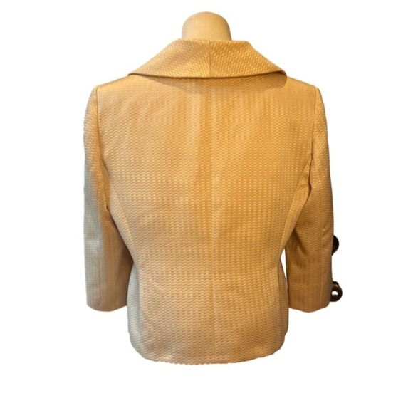 Evan-Picone Blazer Fully Lined Golden Butter 12P - Picture 3 of 9